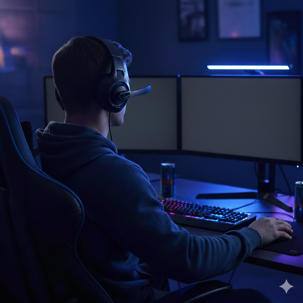 Bass Wired Gaming Headset - Noise cancelling Mic & Universal compatibility