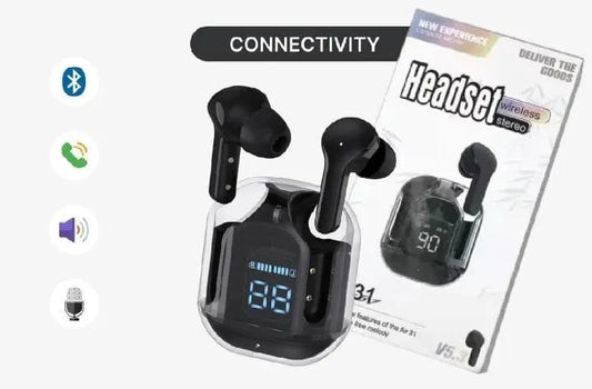 Wireless Earbuds with LED Display