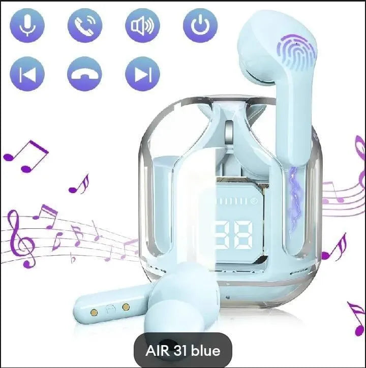 Wireless Earbuds with LED Display