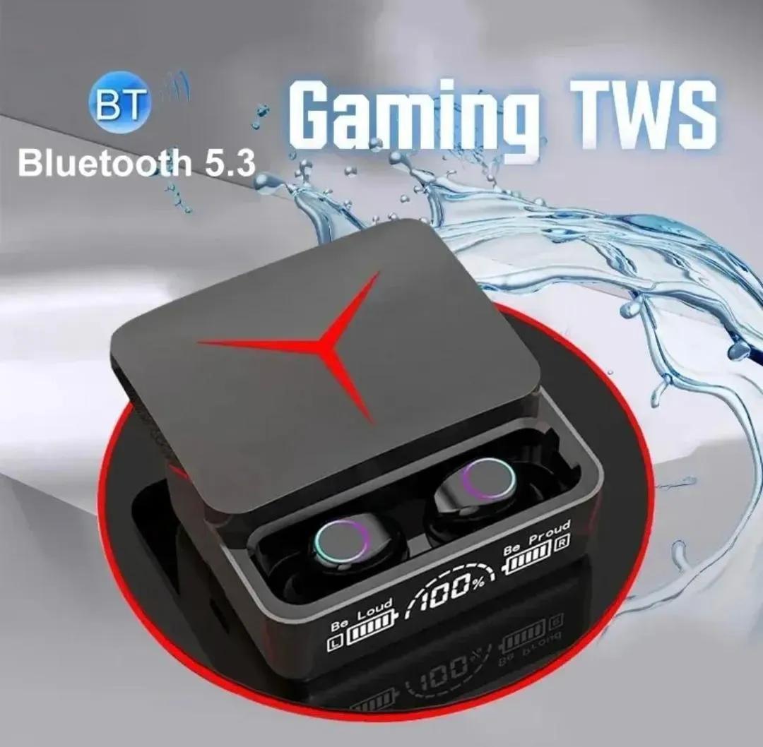 TWS Wireless Sliding Earbuds - Smart LED Digital Display - Black Edition